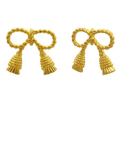 Bow w/Tassle Earrings