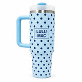 Lulu Mac Blue/Navy Dot Tumbler