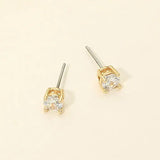 5mm Classic Round Cz Stud Earrings