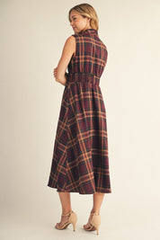 Prepared For Anything Plaid Dress