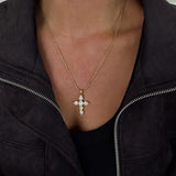 Chansutt Pearls Noelle Cross Necklace