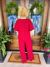 Cotton Set Burgundy