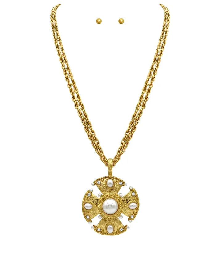 Layered Pearl Necklace