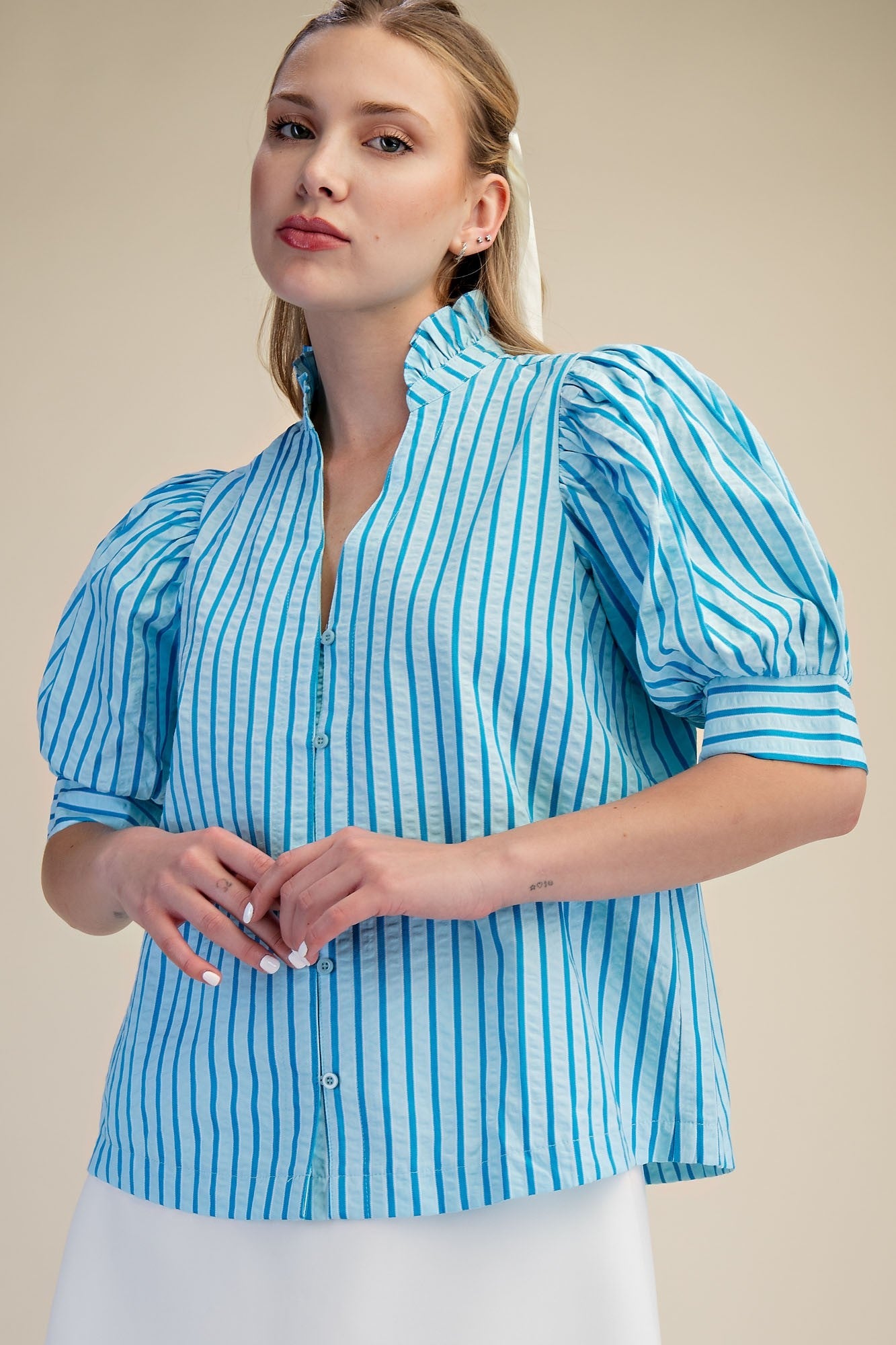 The Haley Top Blue