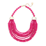 Bead Necklace Pink