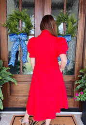The Leighton Dress Red