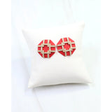 Avril Octagon Post Earring Red