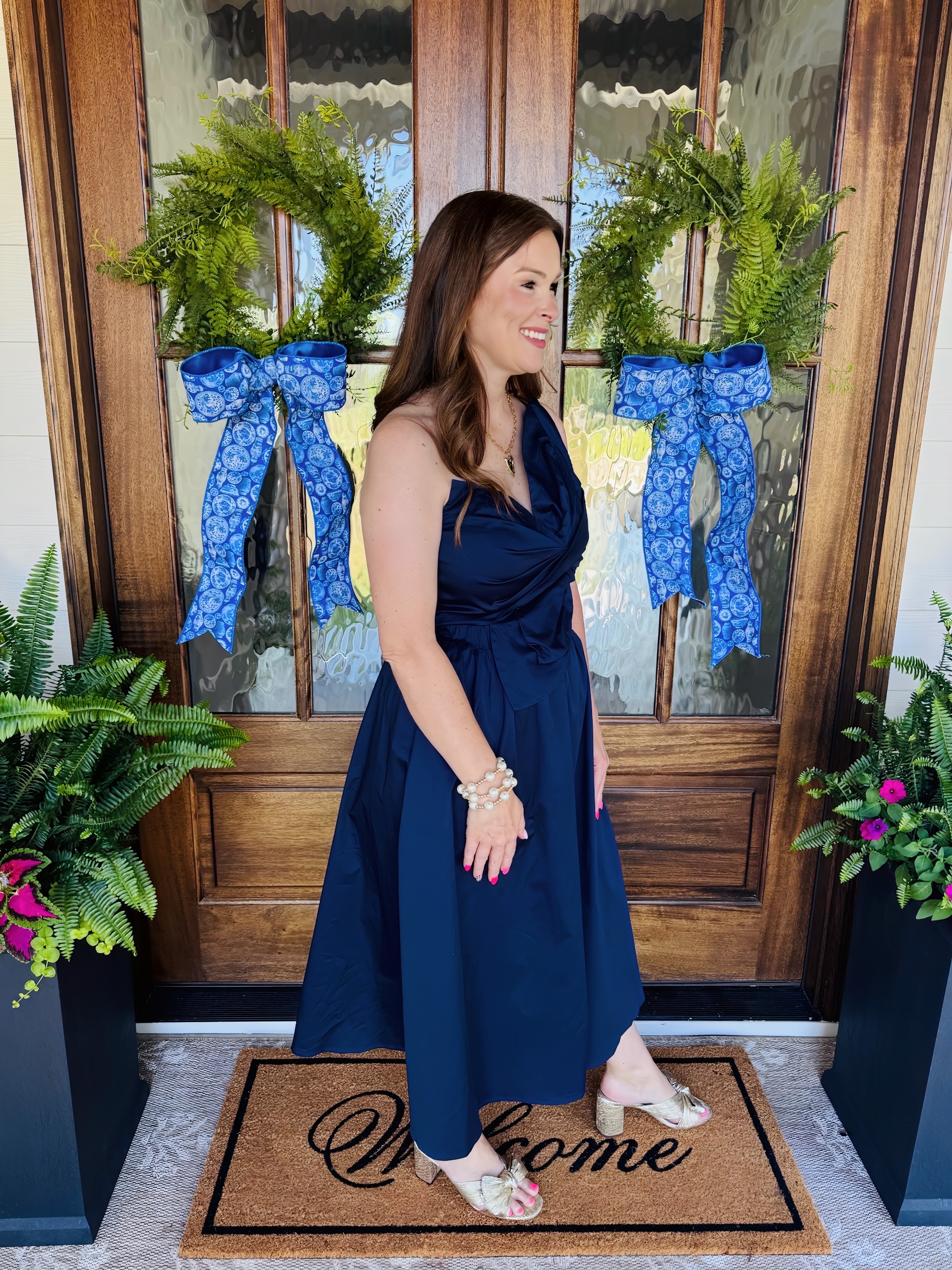 Knotts Landing Dress Navy