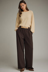 The Madleyn Trouser Pants Brown