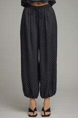Black Polka Dot Jogger