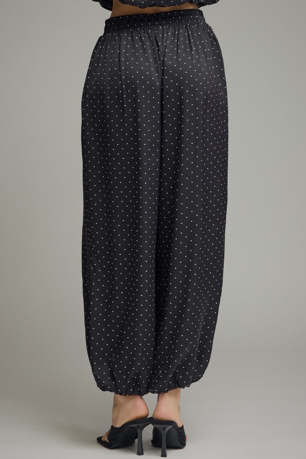 Black Polka Dot Jogger