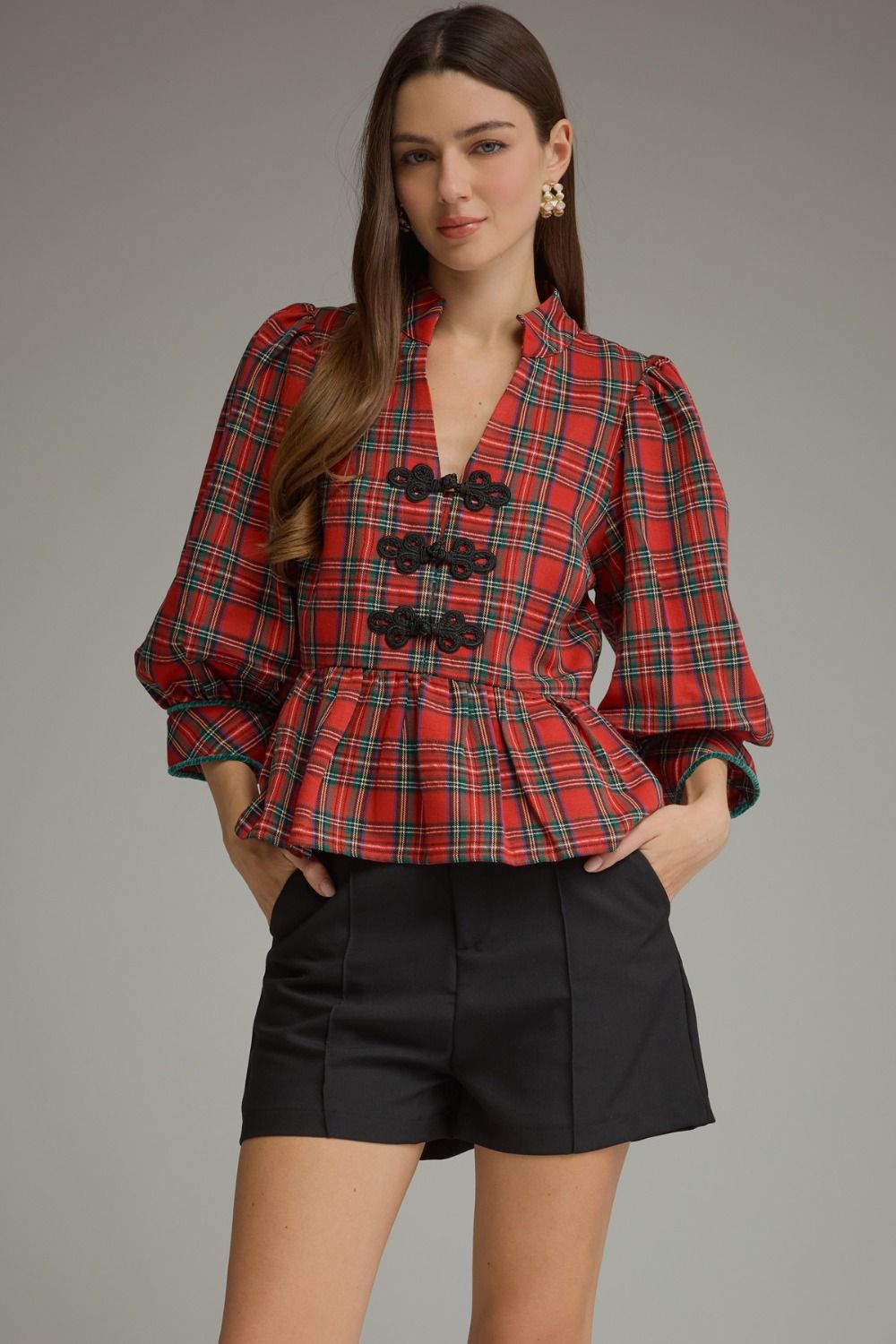 The Nutcracker Red Plaid Top