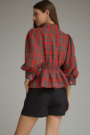 The Nutcracker Red Plaid Top