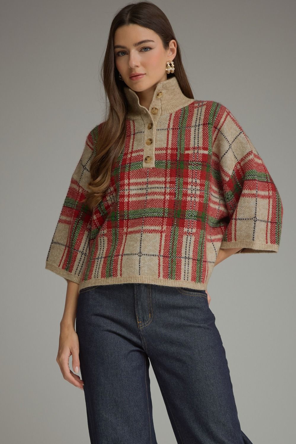The Harper Christmas Plaid Sweater
