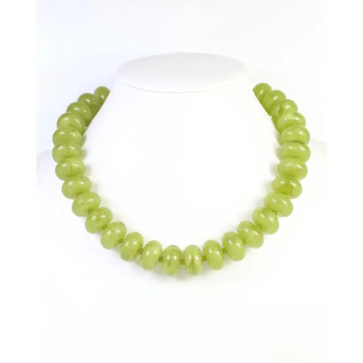 The Davis Chartreuse Green Necklace