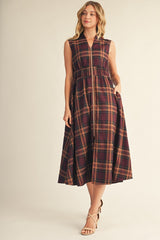 Prepared For Anything Plaid Dress
