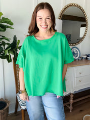 Malibu Vintage Top Green