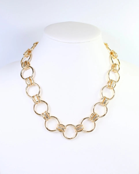 Amie Gold Chain Link Necklace